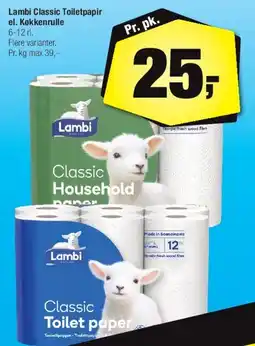 Calle Lambi Classic Toilet paper / Household rolls tilbud