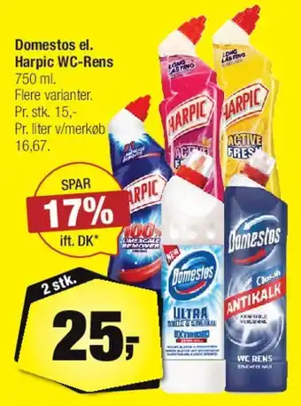 Calle Domestos / Harpic WC-rens tilbud
