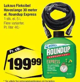 Calle Luksus fleksibel haveslange 30 m / Roundup Express 5 L tilbud
