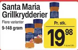 ABC Lavpris Santa Maria Grillkrydderier tilbud