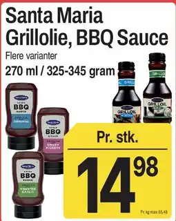 ABC Lavpris Santa Maria Grillolie, BBQ Sauce tilbud