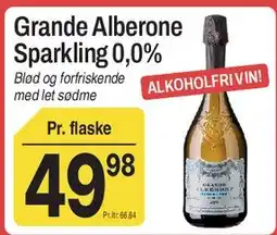 ABC Lavpris Grande Alberone Sparkling 0,0% tilbud
