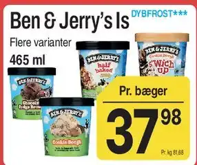 ABC Lavpris Ben & Jerry's Is tilbud