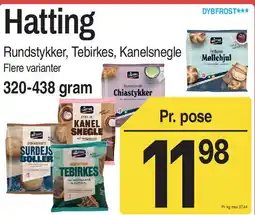 ABC Lavpris Hatting - Rundstykker, Tebirkes, Kanelsnegle tilbud