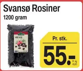 ABC Lavpris Svansø Rosiner tilbud
