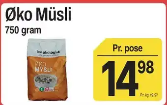 ABC Lavpris Øko Müsli tilbud