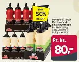 Fleggaard Bähncke Ketchup, Remoulade & Salatmayonnaise tilbud