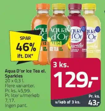 Fleggaard Aqua D'or Ice Tea / Sparkles tilbud