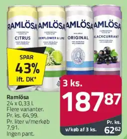 Fleggaard Ramlösa 24 x 0,33 l tilbud
