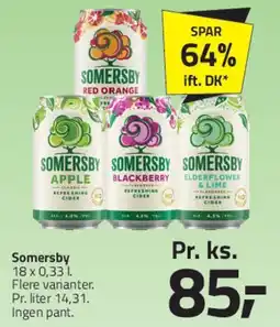 Fleggaard Somersby 18 x 0,33 l tilbud