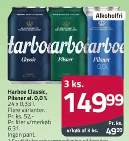 Fleggaard Harboe Classic, Pilsner & 0,0% tilbud