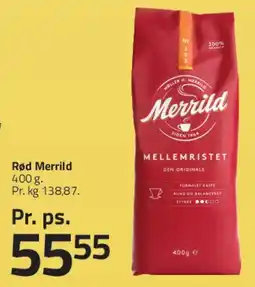 Fleggaard Rød Merrild (Merrild Mellemristet) tilbud