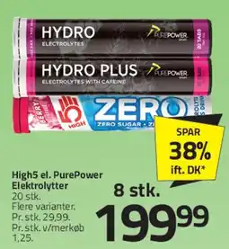 Fleggaard High5 / PurePower elektrolytter tilbud
