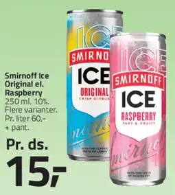 Fleggaard Smirnoff Ice (Original / Raspberry) tilbud