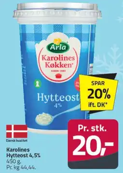 Fleggaard Karolines Hytteost 4% tilbud