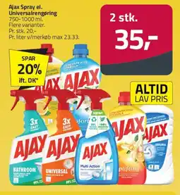 Fleggaard Ajax Spray / Universalrengøring tilbud