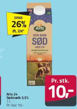 Fleggaard Arla Frisk Dansk Sødmælk (Sødmælk) tilbud