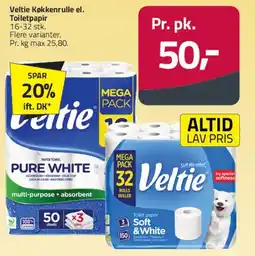 Fleggaard Veltie køkkenrulle / toiletpapir tilbud
