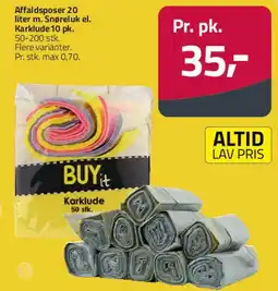 Fleggaard Karklude / Affaldsposer tilbud