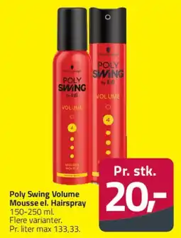 Fleggaard Poly Swing Volume (mousse / hairspray) tilbud