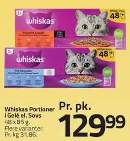 Fleggaard Whiskas Portioner tilbud