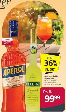 Fleggaard Aperol / Pallini Limoncello tilbud
