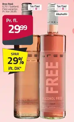 Fleggaard Bree Rosé / FREE Alcohol Free Rosé tilbud