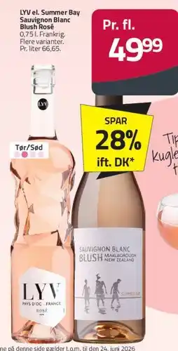 Fleggaard LYV / Summer Bay Sauvignon Blanc / Blush Rosé tilbud