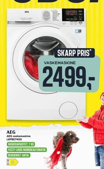 Skousen AEG vaskemaskine L6FBE740G tilbud