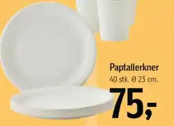 Føtex Paptallerkner tilbud