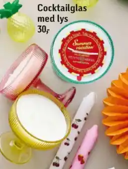 Føtex Cocktailglas med lys tilbud