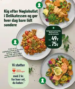 Føtex Kyllingespyd med kartofler, Mexicansk risret og Laks med grønt tilbud