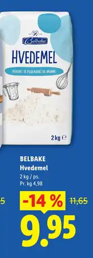 Lidl BELBAKE Hvedemel tilbud
