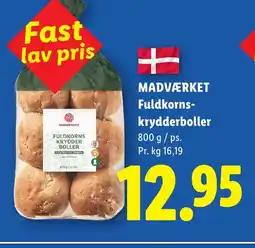 Lidl MADVÆRKET Fuldkorns- krydderboller tilbud