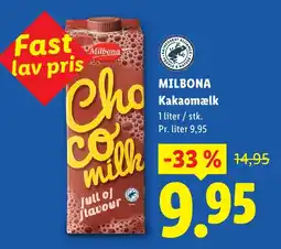 Lidl MILBONA Kakaomælk tilbud