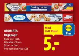 Lidl AROMATA Bagepapir tilbud