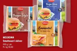 Lidl MILBONA Smelteost i skiver tilbud