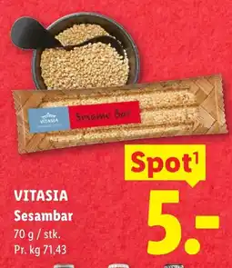 Lidl VITASIA Sesambar tilbud