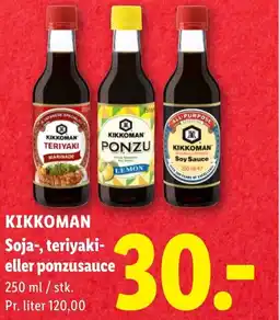 Lidl KIKKOMAN Soja-, teriyaki- eller ponzusauce tilbud