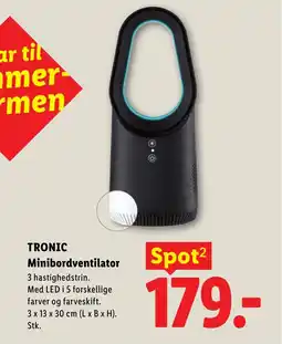Lidl TRONIC Minibordventilator tilbud