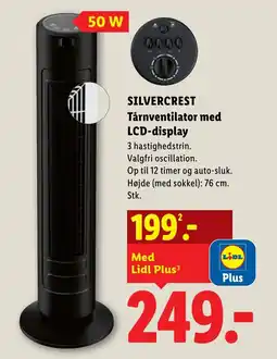 Lidl SILVERCREST Tårnventilator med LCD-display tilbud
