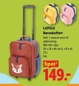 Lidl LUPILU Børnekuffert tilbud