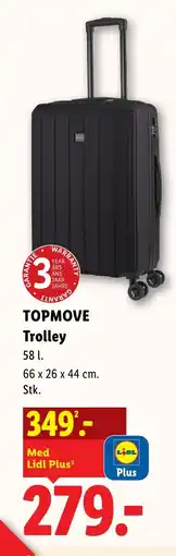 Lidl TOPMOVE Trolley tilbud