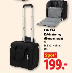 Lidl ESMARA Kabinetrolley til under sædet tilbud