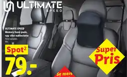 Lidl ULTIMATE SPEED Memory foam-pude, ryg- eller nakkestøtte tilbud
