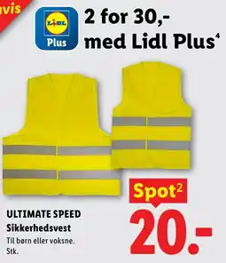 Lidl ULTIMATE SPEED Sikkerhedsvest tilbud