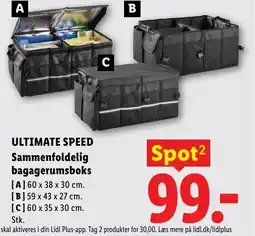 Lidl ULTIMATE SPEED Sammenfoldelig bagagerumsboks tilbud