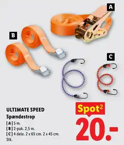 Lidl ULTIMATE SPEED Spændestrop tilbud