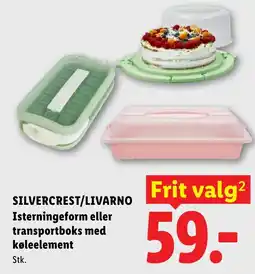Lidl SILVERCREST/LIVARNO Isterningeform eller transportboks med køleelement tilbud
