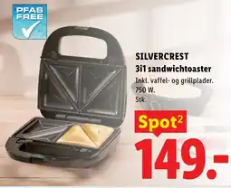 Lidl SILVERCREST 3i1 sandwichtoaster tilbud